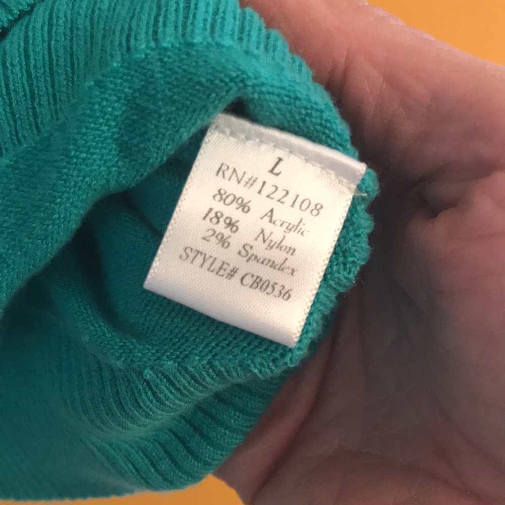 Cropped Green Cardigan - Picture 3 of 4